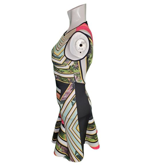 Clover Canyon Cuban Step Flounce Graphic Fit and Flare Mini Dress Sz S - Picture 4 of 8